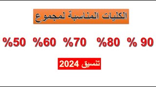 تنسيق جميع الكليات 2024 [upl. by Ztnahc]