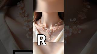 Choose your name first latter and see your necklace latestcollection2024 viral newfancydesigner [upl. by Brazee]