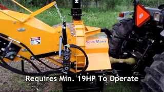 WoodMaxx WM8H 8quot PTO wood chipper walk around Summer 2014 [upl. by Foster]