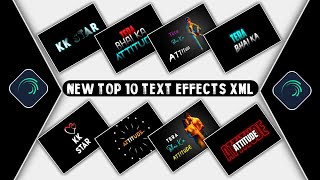 Text Animation Presets For Alight Motion  Alight Motion Text Effect XML File  text effect presets [upl. by Yror]