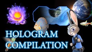 Best quality 3D hologram compilation for hologram projector [upl. by Slotnick389]