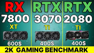 RX 7800 XT VS RTX 3070 TI VS RTX 2080 TI VS ARC A770 1440p gaming benchmarks [upl. by Azaleah]