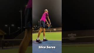 The tennis slice serve [upl. by Nanon]