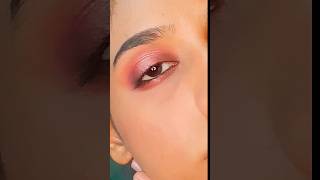 Soft Pink Eye Makeup For Beginners🩷🤎bridaleyemakeupytshortsviralshorts [upl. by Akienat]