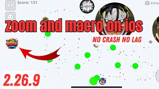 ZOOM AND MACRO ON IOS FULL TUTORIALS  AGARIO MOBILE [upl. by Aynos]