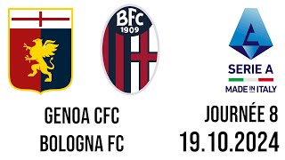 Genoa CFC  Bologna FC Serie A Made in Italy [upl. by Katherine]