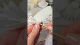 DIY snowflake ❄️🦋✨christmas snowflakes diy craft clay handmadepottery clayart viralvideos [upl. by Ilene480]