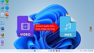 How to Extract Audio Only from Video for Free in Windows PC [upl. by Atneuqal]