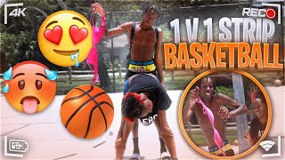 1 v 1 strip basketball w best friend Gone right 🥵 [upl. by Alacim]