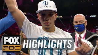 Edgar Berlanga gets knocked down still wins by decision over Coceres  PBC on FOX  FuryWilder 3 [upl. by Map]