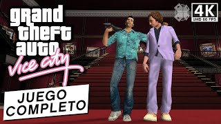 Grand Theft Auto Vice City  Todas las misiones Juego completo en 4K [upl. by Tratner]