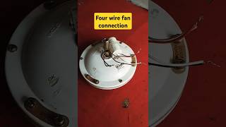 4 wire fan connection fanconnection shorts electrical [upl. by Ralfston506]