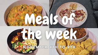 Meals of the Week 4th to 9th November 2024 [upl. by Kulseth366]