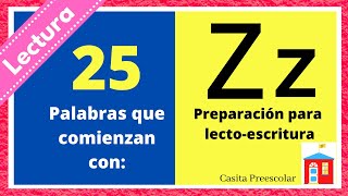 Palabras que inician con Z Aprende a leer ya Learning Spanish Now [upl. by Sredna627]