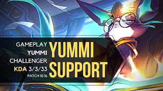 YUMMI SUP VS SENNA  CHALLENGER  KDA 3333  PATCH 1016 [upl. by Malvin]