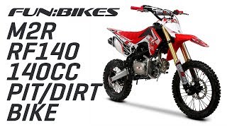 Product Overview M2R Racing RF140 S2 140cc Red Dirt and Pit Bike [upl. by Emrich]