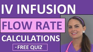 Dosage Calculations for Nursing Students Made Easy on IV Infusion Rate Calculations Video 5 [upl. by Stanton454]