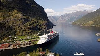 Norway Rallarvegen  From Finse to Flåm by bike Drone footage 4K [upl. by Itsim331]