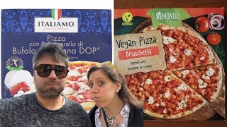 Pizza surgelate LIDL ITALIA margherita con bufala ITALIAMO e pizza bruschetta vegana [upl. by Cohe]