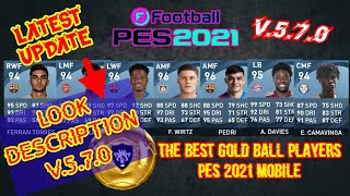 THE BEST ALL GOLD BALL PLAYER PES 2021 [upl. by Shae562]