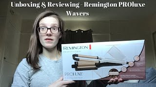 Unboxing amp Review Remington PROLUXE 4 in 1 adjustable hair wavers [upl. by Ayetal]