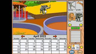 Reader Rabbit Learning Creations Create a Calendar [upl. by Airotcivairam]