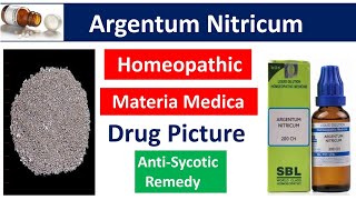 Argentum Nitricum Homeopathic Medicine  Drug Picture  Materia Medica bhms materiamedica [upl. by Halil]