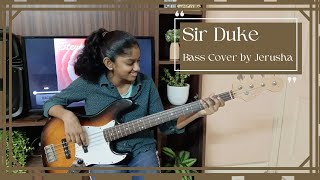 Sir Duke  Bass Cover by Jerusha  Stevie Wonder [upl. by Siuqram]