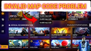 HOW TO FIX INVALID MAP CODE ISSUE IN FREE FIRE  7 [upl. by Chlores]