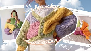 i crochet the 300 chunky sweater of your dreams  hope macaulay inspired [upl. by Coke816]