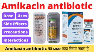 Amikacin injection use hindi  Amikacin sulphate injection ip 250 mg uses in hindi  Amikacin [upl. by Aniled]