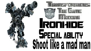 Transformers The Game Ironhide Special Ability [upl. by Ahsel320]