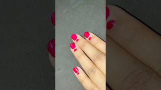 Easy ♥️ Red Nailart 💅 ✨ nails nailart naildesign nailpolish nailinspo [upl. by Vastah]