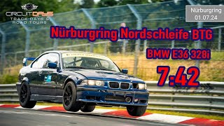 BMW e36 328i  Nürburgring Nordschleife  742 BTG  Track Day [upl. by Fayth]