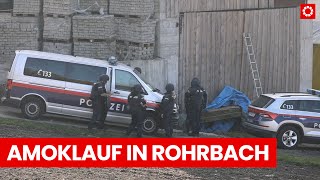 Amoklauf in Rohrbach Täter auf der Flucht  MeinBezirk [upl. by Elahcar424]