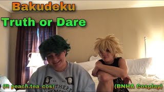 Bakudeku Truth Or Dare BNHA Cosplay [upl. by Notnroht]