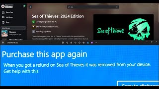 Fix Error When You Got A Refund On Sea Of Thieves It Was Removed From Your DeviceAccount [upl. by Nabal]