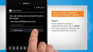 How to create a Hotmail™ account in Android™ device Tutorial [upl. by Dimitris]