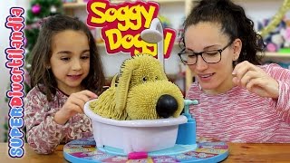 Bañando nuestro perrito Soggy Doggy juego de mesa en SUPERDivertilandia [upl. by Buseck]