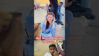 Non Muslim listening QURAN 🥰 Shocking Reaction 😱 shorts quran reaction youtubeshorts viral [upl. by Severin]