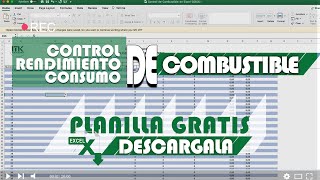 Control de Combustible en Excel DESCARGA GRATIS 2024 [upl. by Clance]