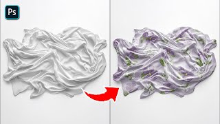 3Minutes Photoshop  Create a Crumpled Silk Scarf Mockup  Photoshop Tutorial [upl. by Lad]