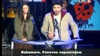 Tose Proeski prima nagradu zlatna Bubamara [upl. by Yerok284]