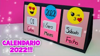 🥳🥂 DIY CALENDARIO EMOJI 2022 FACIL Y SENCILLO 😍 CALENDAR EMOJI 🥂🥳🥂Easy and Beautiful calendar 2022 [upl. by Lenzi]