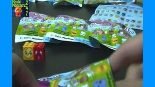 Opening 4 Moshi Monsters Moshlings Mega Bloks Series 2 Blind Packs [upl. by Airdnaed850]