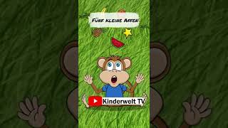 Fünf kleine Affen  Kinderkanal Kinderwelt TV [upl. by Ihtraa]