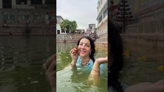 Laddu Gopal Took Bath In Radha Kund shortsvideo [upl. by Odlanor]