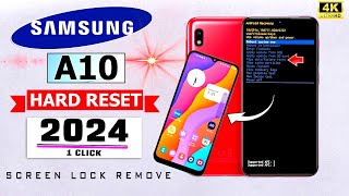 Without Pc 🔥 2024  Samsung A10 Hard Reset Without Pc 2024 ✅ Samsung A10 Restart Problem 2024 [upl. by Feetal75]