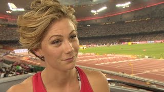 WCH 2015 Beijing  Isabelle Pedersen NOR 100m Hurdles Semi Final [upl. by Sweatt]