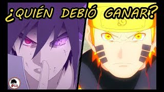 Naruto Shippuden Naruto Vs Sasuke  QUIÉN DEBIÓ GANAR [upl. by Tloh]